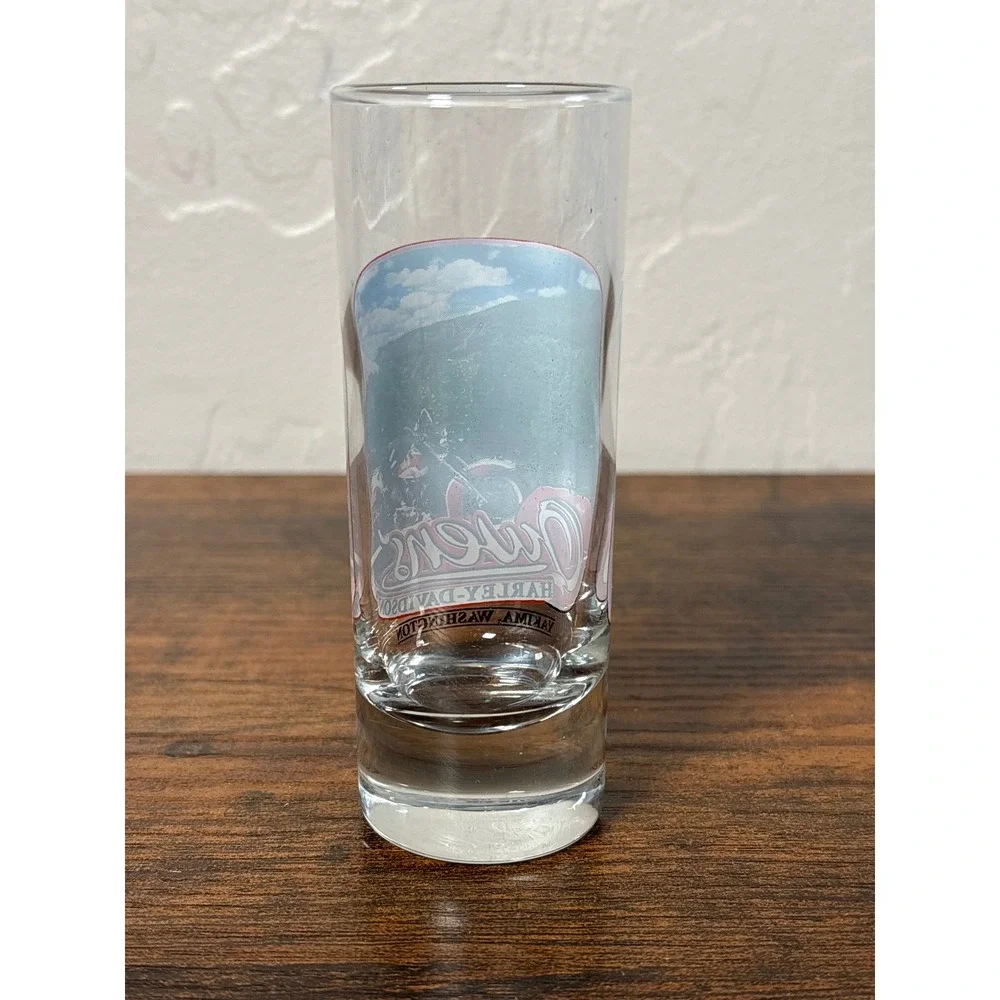 Harley-Davidson Owens Yakima Washington Tall Shot Glass Shooter‎ Motorcycle